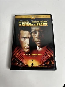 The Sum of All Fears (DVD, 2002) LIKE NEW Ben Affleck Morgan Freeman Jack Ryan ! - Picture 1 of 3