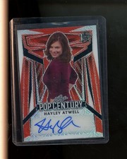 2023 Leaf Pop Century Metal Orange Hayley Atwell Auto Autograph #d 2/3