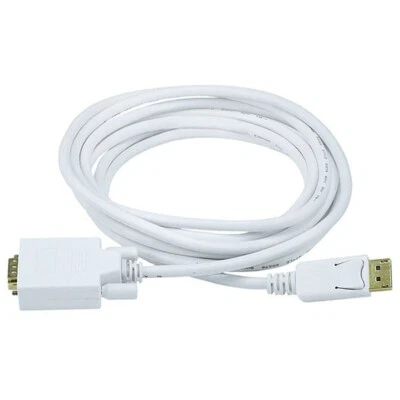 3 6 10 15FT DisplayPort Male to VGA Male Adapter Monitor Cable 28AWG Gold Plated - Image 1 of 3