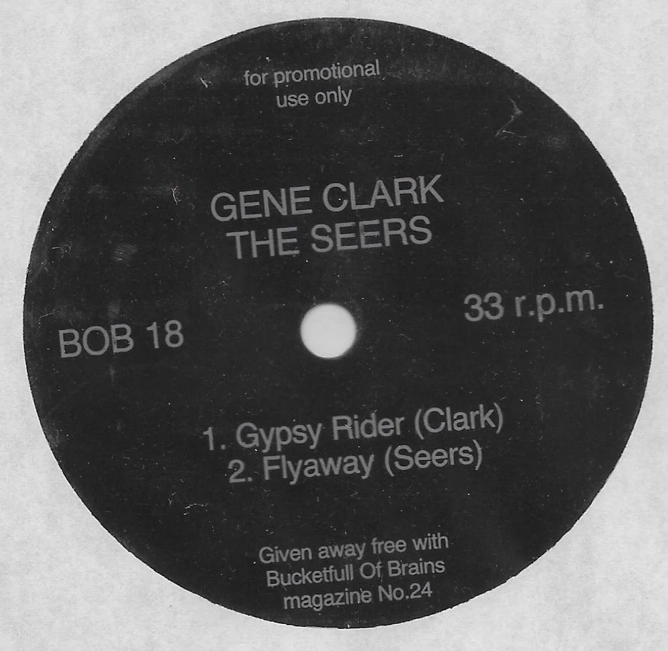 GENE CLARK - FLEXI DISC from Bucketful of Brains mag.24 - "Gypsy Rider" NM - Image 1 of 1