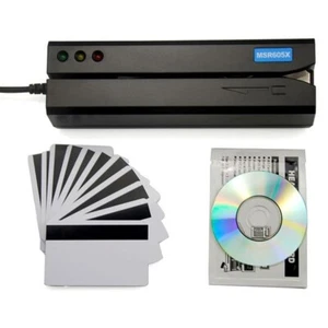 MSR605X MAGNETIC STRIP CARD READER WRITER USB SWIPE ENCODER 3 TRACKS HICO / LOCO - Picture 1 of 3