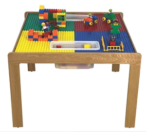 Fun Builder Table-Compatible with DUPLO® brand blocks-27"x27"- MADE IN USA! NEW! - Picture 1 of 2
