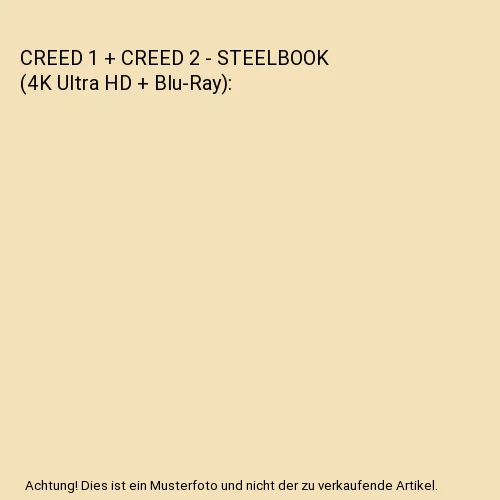 CREED 1 + CREED 2 - STEELBOOK (4K Ultra HD + Blu-Ray), Michael B. Jordan, Sylves - Image 1 of 1