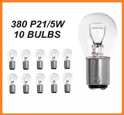 10x 12V P21/5W BAY15d 21/5W Dual Sockel Glühlampe Birne Soffitte Auto Lampe Glas - Image 1 of 3