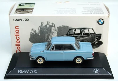 BMW 700 LS Lusso Anno 1962-1965, Celeste, Modello Minichamps In M. 1:43, OVP - Immagine 1 di 4