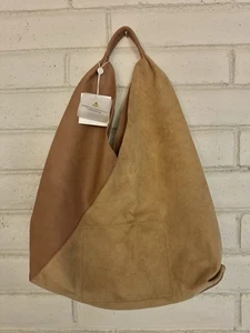 Shiraleah Chicago Arden Hobo Bag Wildleder veganes Leder zweifarbig Beuteltasche Neu mit Etikett - Bild 1 von 5