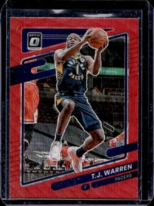 2021-22 Donruss Optic T.J. Warren Red Wave Prizm #44 Pacers - Picture 1 of 2