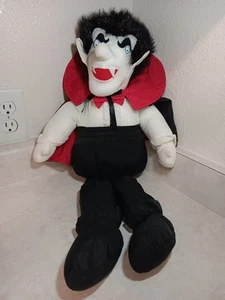 Halloween Vampire Puffalump 21" Large Parachute Plush Toy Count Dracula Vlad VTG - Picture 1 of 10