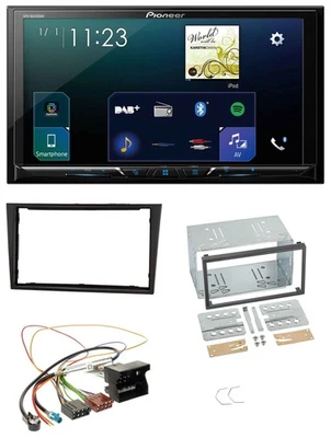 Pioneer MP3 Bluetooth USB 2DIN DAB Autoradio für Opel Corsa D stealth schwarz - Bild 1 von 4