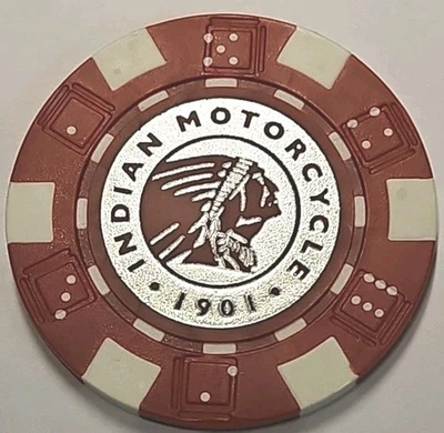 MOTO INDIA 1901 OF ? CITY POKER FICH NUEVO Foto 1 de 2