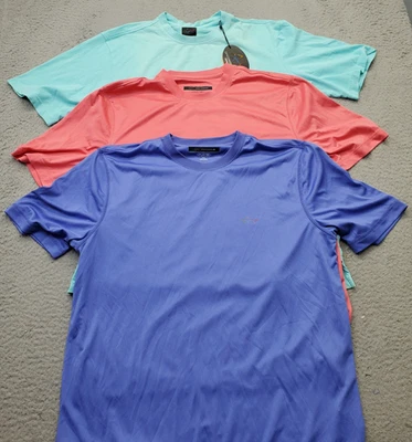 Lote de 3 Camisas de Golf Greg Norman Hombres Medianas Multi Manga Corta Jugar Pullover Seco Foto 1 de 4