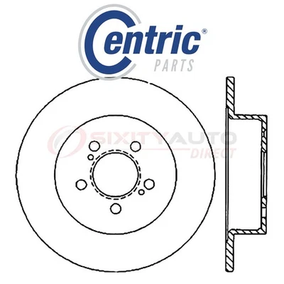 Centric C-TEK Disc Brake Rotor for 2009 Subaru Outback 2.5L H4 - Kit Set pd - Imagem 1 de 4