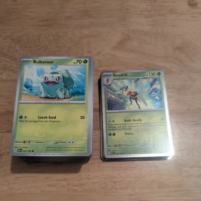 Pokemon 151 Part COMPLETE Base Set 153 Cards (Common, Uncommon & Holo)  + Bonus  - Image 1 of 4