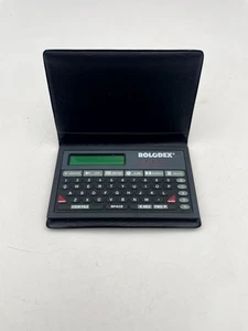 Vintage Rolodex Electronic Directory Pocket Planner Black Portable NEED BATTERY - Picture 1 of 4