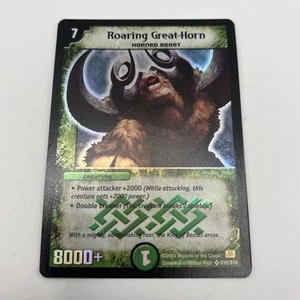 Duel Masters DM-01 Roaring Great Horn S10/S10 English NM Holo Foil Unplayed - Picture 1 of 5
