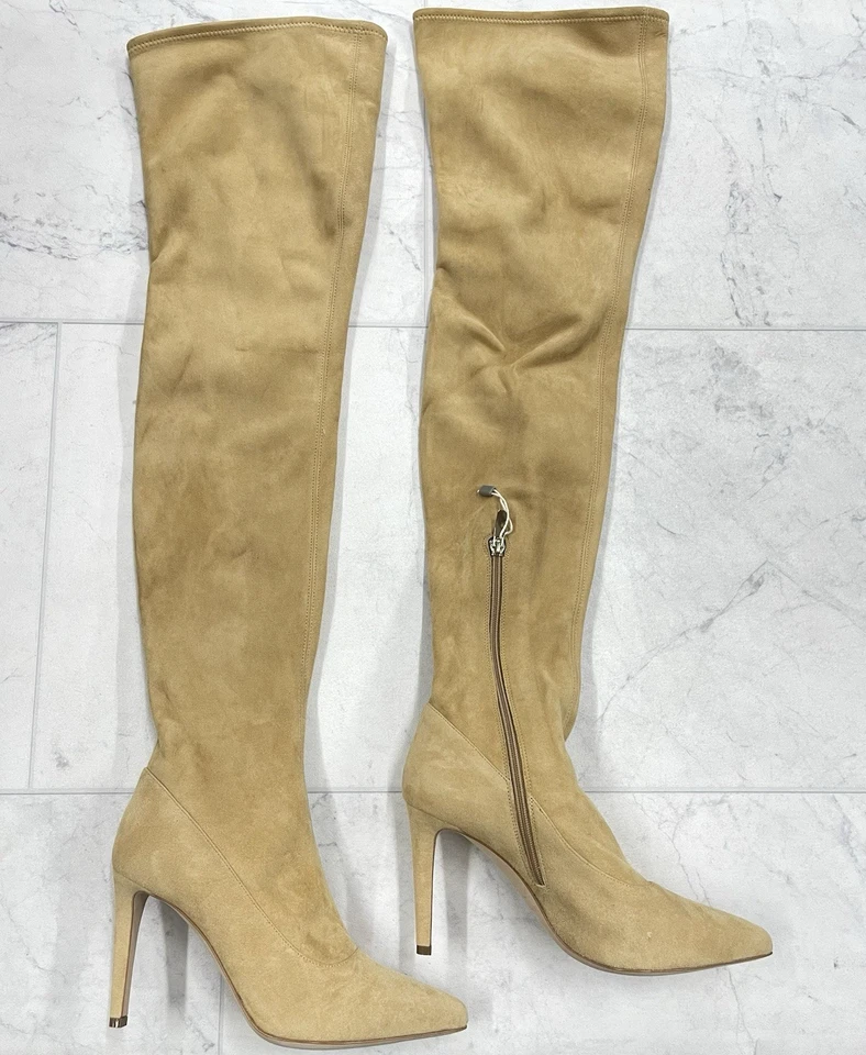 NUEVO EN CAJA Botas de Gamuza Sergio Rossi Matrix Elastizadas Sobre la Rodilla Talla: 36.5 (US 6.5) Foto 1 de 4