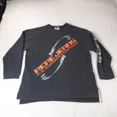 Sudadera De Colección Pepe Jeans Para Hombres XL PJL Prenda Cápsula Logo Y2K Calle EE. UU. Foto 1 de 4