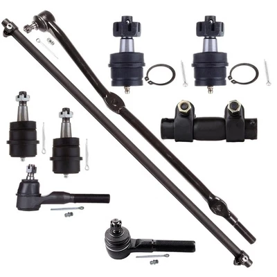 9x Front Ball Joints Tie Rods Adjusting Sleeve For Jeep Cherokee 1991-2000 2001 - Image 1 of 4