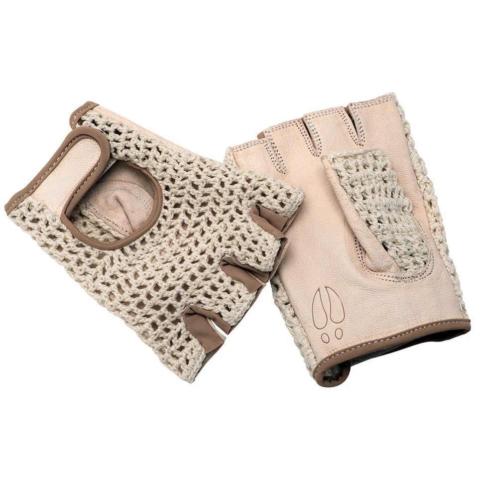 Cardiff G.O.A.T. Cycling Gloves XL Tan - Vegan Leather Organic Cotton Natural