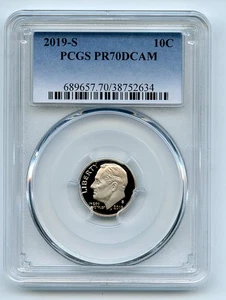 2019 S 10C Clad Roosevelt Dime PCGS PR70DCAM - Picture 1 of 1