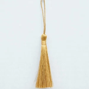 3 Inch long Metallic Tassel with 2-inch loop - pack of 5 pieces - Picture 1 of 6