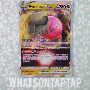 Pokemon Card Regidrago Vstar 136/195 Ultra Rare Sword Shield Silver Tempest NM - Bild 1 von 2