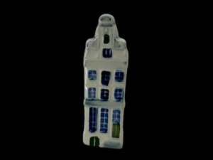 Vintage Dutch Delft Blue Canal House Bottle Marked 16H – 4.75” Tall Ceramic  - Picture 1 of 7