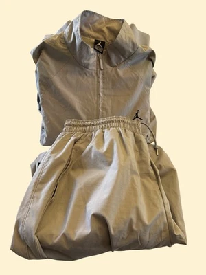 Jaqueta de treino Air Jordan masculina 3XL cinza com zíper completo logotipo jumpman - Calça 3XL - Imagem 1 de 4