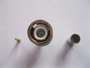 Juego de 30 conectores coaxiales crimpados enchufe BNC 3 piezas para RG58 nuevo - Imagen 1 de 2