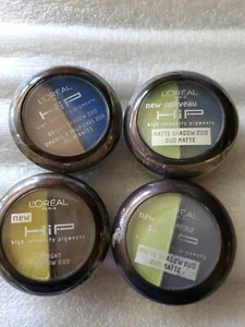 4 LOREAL HiP high intensity pigments BRIGHT SHADOW DUO 234-328-307 - Picture 1 of 5