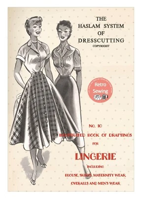 The Haslam System of Dresscutting Lingerie No. 10 - 1950's - Image 1 of 4