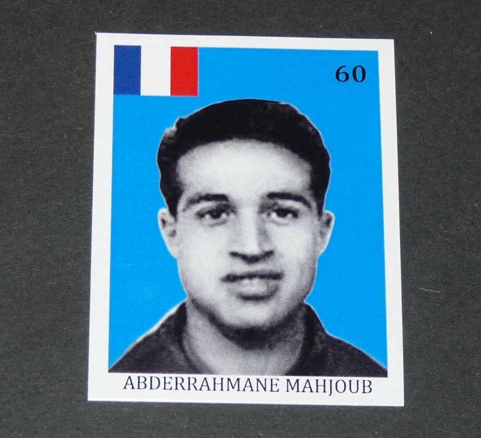 N°60 MAHJOUB RC PARIS OGC NICE FRANCE COUPE MONDE FOOTBALL 1954 STYLE PANINI - Photo 1/1