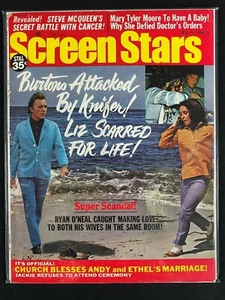 screen stars, magazine, burt, liz, ethel, andy, jackie, oct, 1971	 - Bild 1 von 1