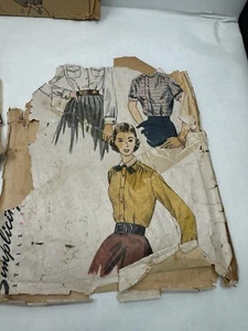 Simplicity 3656 Misses Blouse Top Shirt Pattern 14 Bust 32 Cut Complete - Picture 1 of 4