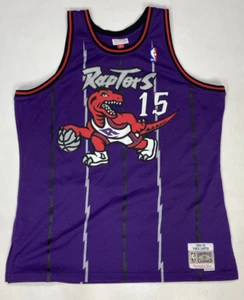 Mitchell & Ness Toronto Raptors Vince Carter 15 Jersey Men XL Purple Hardwood - Picture 1 of 12