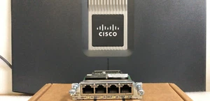 Cisco VWIC3-4MFT-T1/E1 4-Port T1/E1 WAN Interface Card Multiflex Trunk Voice - Picture 1 of 5