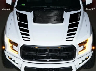 Hood Vinyl Decals graphics stripe - Ford Raptor F150  - Image 1 of 4