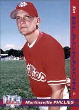 1998 Martinsville Phillies Grandstand #4 Kurt Blackmon Rock Hill South Carolina
