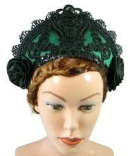 French Hood Coronet Kokoshnik Haube Tudor Anne Boleyn Mittelalter Schapel Diadem