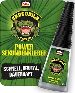 Pattex Crocodile Power Sekundenkleber Alleskleber extra Stark 1 x 10g - Bild 1 von 2