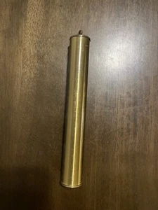 VINTAGE Brushed Brass Grandfather Clock 1288 Gram Cylinder 9 Inch - Picture 1 of 6