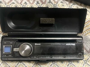 alpine cde-133bt USB AUX CD faceplate Only With Case - Picture 1 of 7