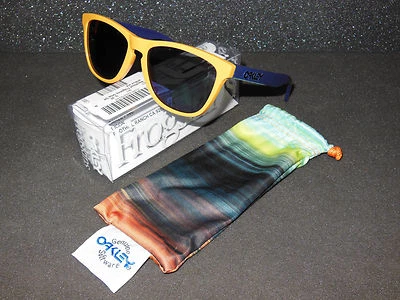 Nuevas gafas de sol Oakley Aquatique Frogskins Drop Off/azul iridio retro amarillo  Foto 1 de 4