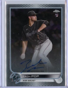 2022 Topps Chrome Rookie Autographs #RAZP Zach Pop Auto - Picture 1 of 1