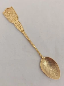 Antique Imperial Russ Faberge Gilt Silver Caviar Spoon Church Orthodox  - Picture 1 of 8