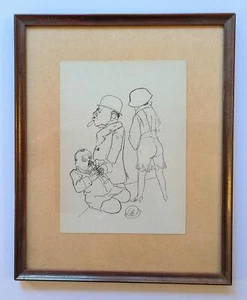 George Grosz - Ernst Toller - Berlin - um 1920/30 - Bild im Rahmen  - Bild 1 von 3
