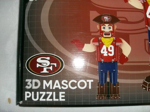 Foco PZLZ NFL SF 49ers Sourdough Sam Team Mascot 3D Puzzle 61pcs NEW San Fran Cover