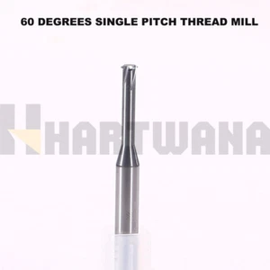 M6X1 THREAD MILL SINGLE PITCH THREAD MILL TiALN COATED For 60 Degrees - Picture 1 of 10