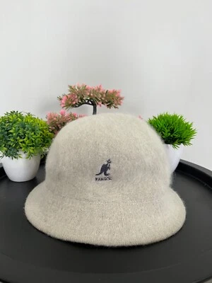 KANGOL Vintage Unisex Gris Angora Raro Sherpa Panamá Sombrero Cubo Talla Única Foto 1 de 4