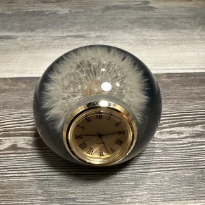 VTG Tarax Infinity Dandy Lion Clock. Paperweight Retro Made In  Canada - Picture 1 of 6